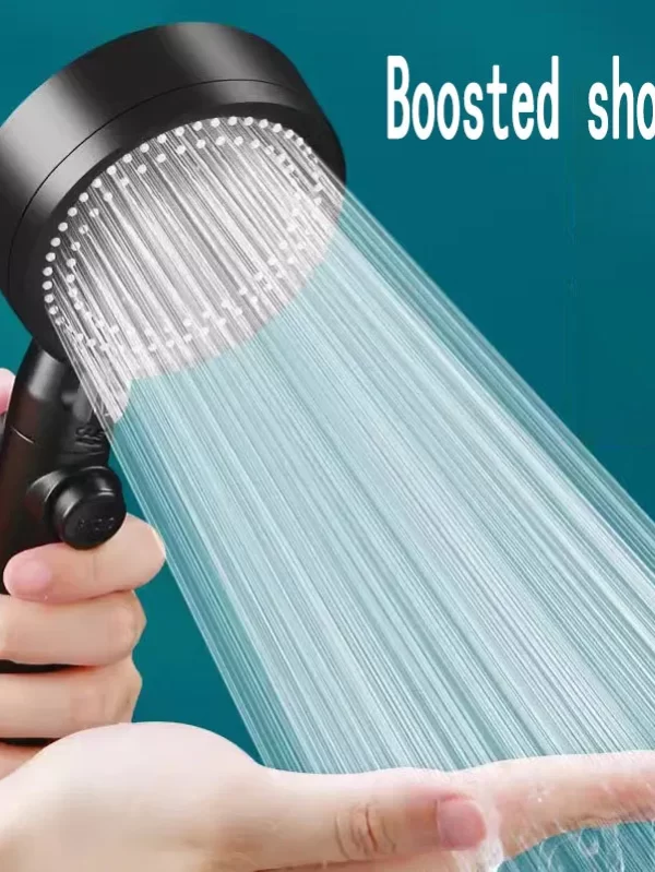 For smart bathroom accessories Black shower heads high pressure Shower Head Handheld Water Saving Shower Head Rust-proof Tool