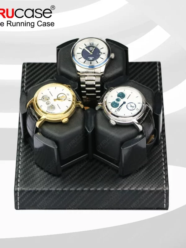 FRUCASE PU Watch Winder for automatic watches automatic winder 3 watches - Image 2