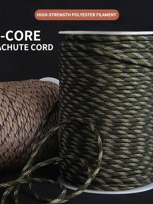 Camping paracord, 31m, 7-core, 4mm, colhedor de sobrevivência ao ar livre, tenda de montanhismo, camping suprimentos