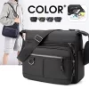 Bolsa de ombro Oxford impermeável masculina, bolsa tiracolo, bolsa mensageiro, grande capacidade, design de luxo, nova, 2022