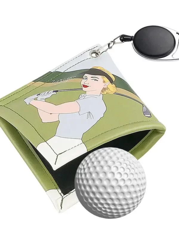 Toalha de limpeza quadrada Microfiber Golf Ball com gancho Mosquetão, Absorção de água, Club Wipe Cloth, Clean