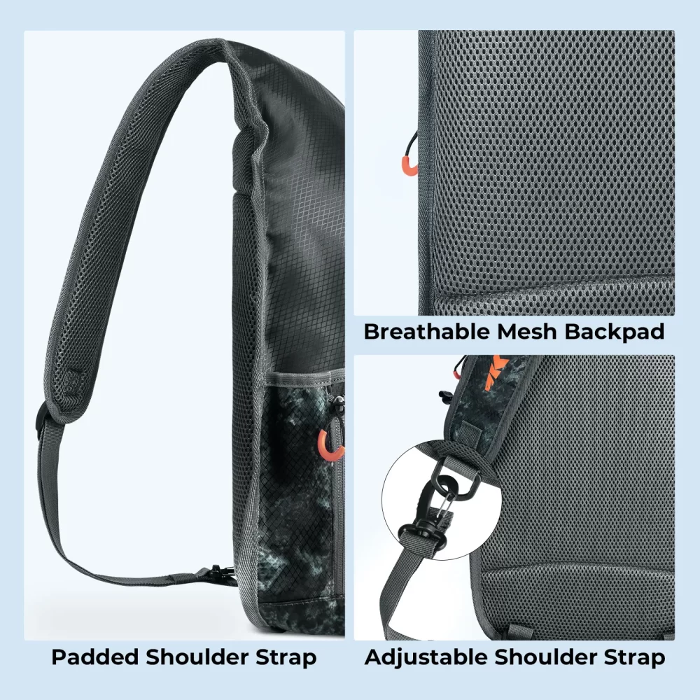 KastKing Pond Hopper Sling Tackle Bag Outdoor Shoulder and Cross for Pond Hopper Hiking Hunting Camping - Image 6