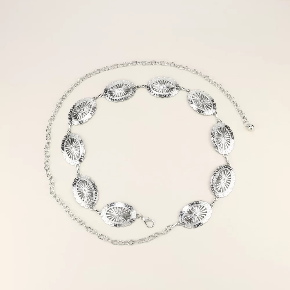 Saia feminina Terno Decoração Cinto, Cintura Cadeia Acessórios, Moda - Image 2