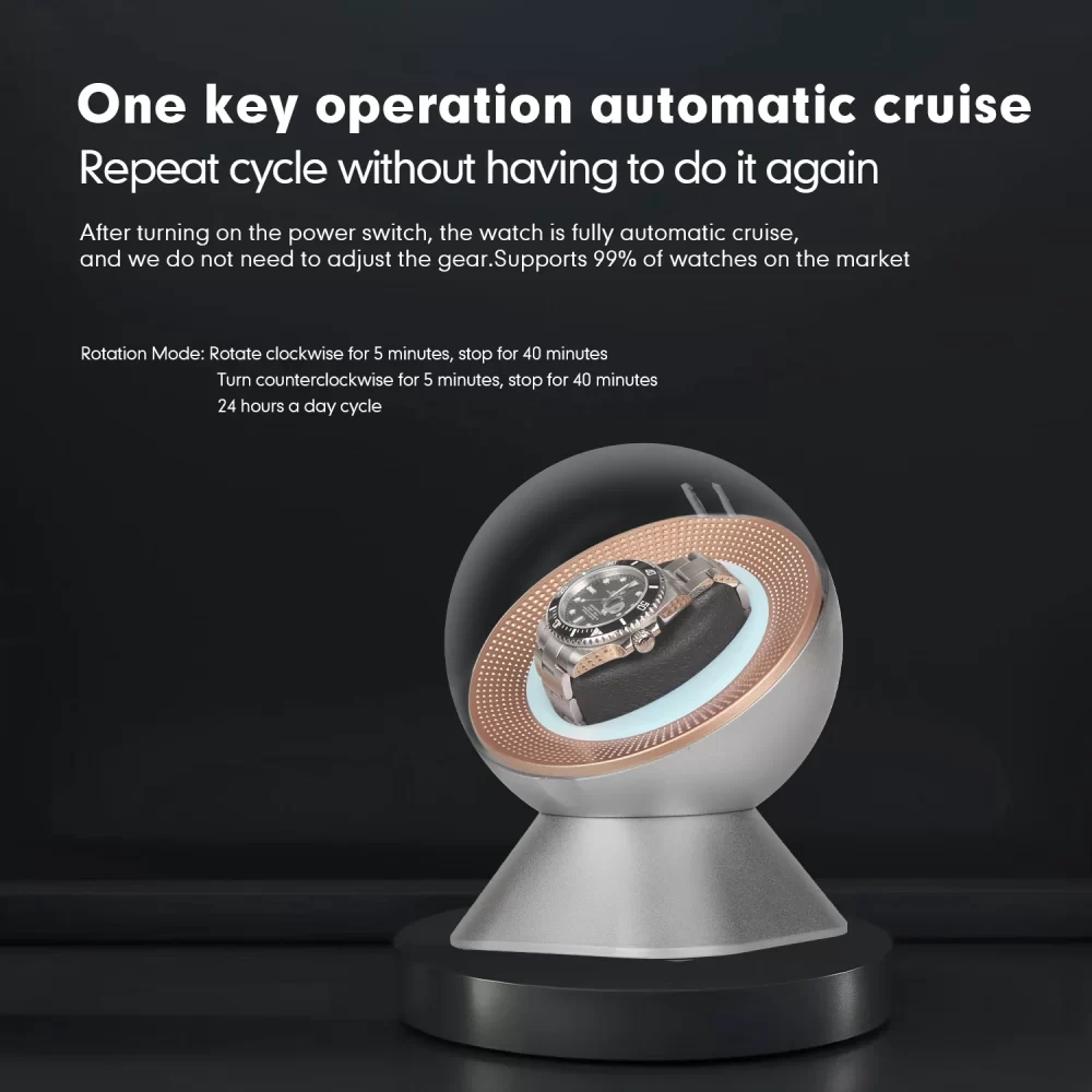 Automatic Watch Winder Silent Intelligent One-Button Operation Original Design - Image 6