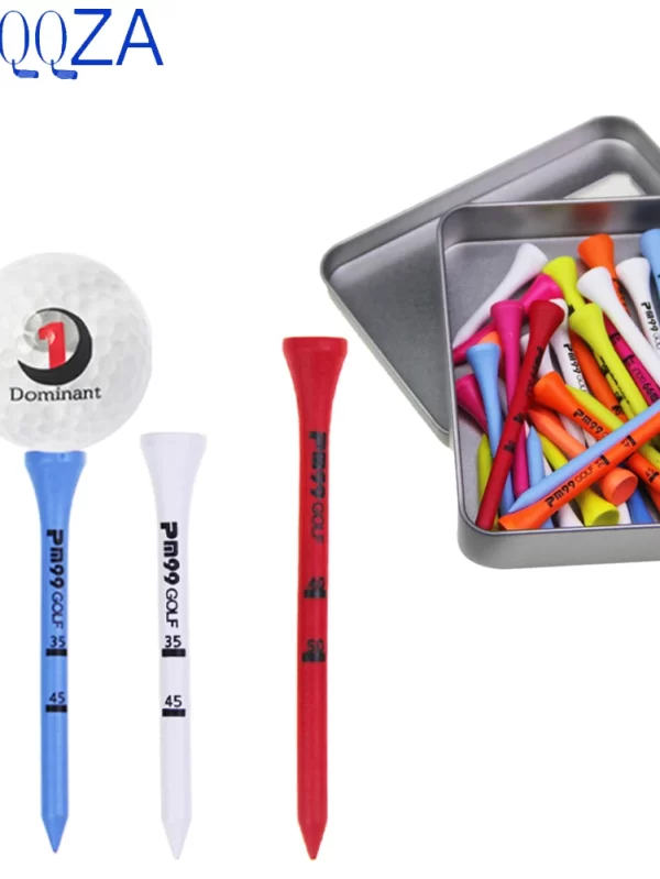 30 tees de madeira 42mm/70mm/83mm do golfe dos pces, ajudas de formação exteriores dos esportes das crianças adultos do gramado que corta a prática cor misturada alta