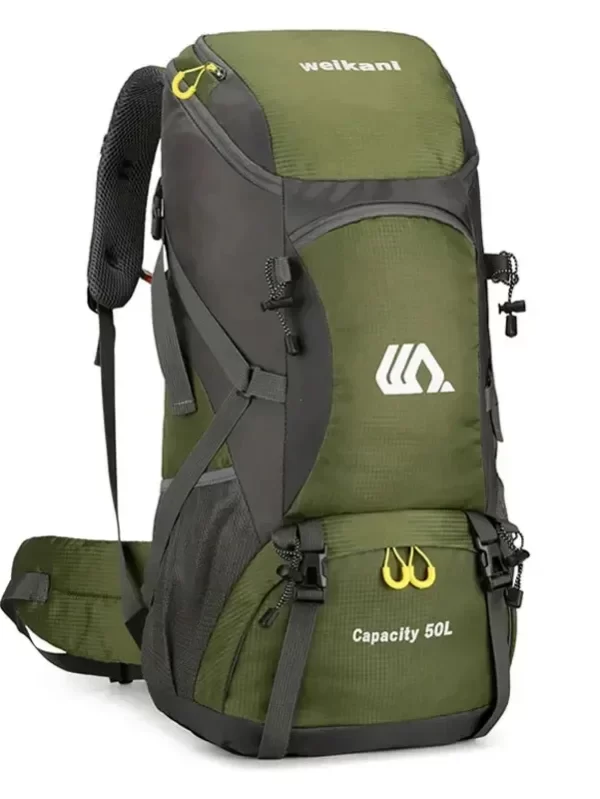 Mochila de viagem impermeável para homens, grande bolsa de caminhada, mochila turística, esportes ao ar livre escalada montanhismo, saco de bagagem 50L