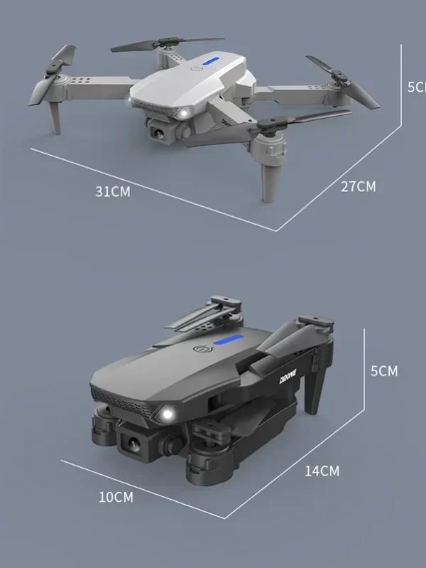 New E88 Pro RC Drone 4K Professinal With 1080P Wide Angle Dual HD Camera Foldable RC Helicopter WIFI FPV Height Hold Apron Sell