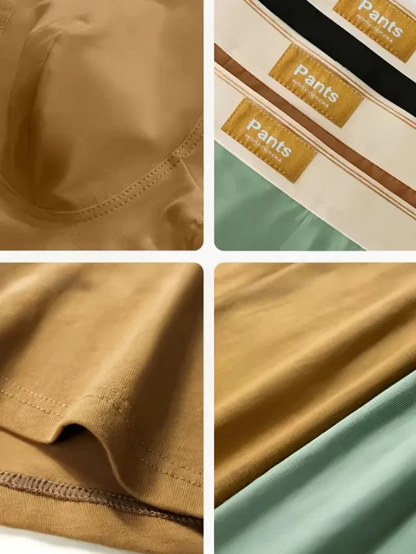 Roupa Interior de Algodão Confortável Masculina, Boxer Shorts Meninos, Cuecas Sexy, Calcinhas Moda Respirável, Plus Size, XL-7XL, 3Pcs - Image 6