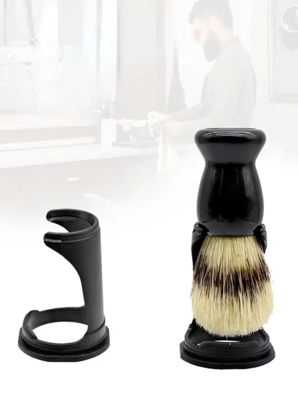 Conjunto de suporte para escova para homens, suporte acrílico, suporte barba, kit navalha, barbeador limpo - Image 2