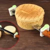 Ajustável bolo Slicer, faca divisor, corte nivelador, brinde cortador, cozinha Bakeware ferramenta, 5 camadas