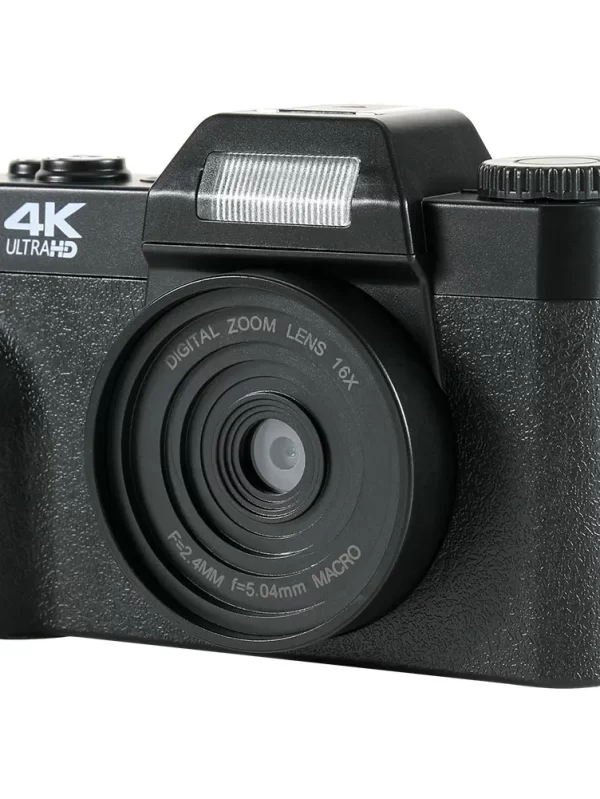 Câmera Digital Portátil 4K HD, Foco Automático, 48MP, Câmera de Vídeo Retro, Anti-Shake, Viagem, Gravação Integrada, USB 2.0, Suporte TF