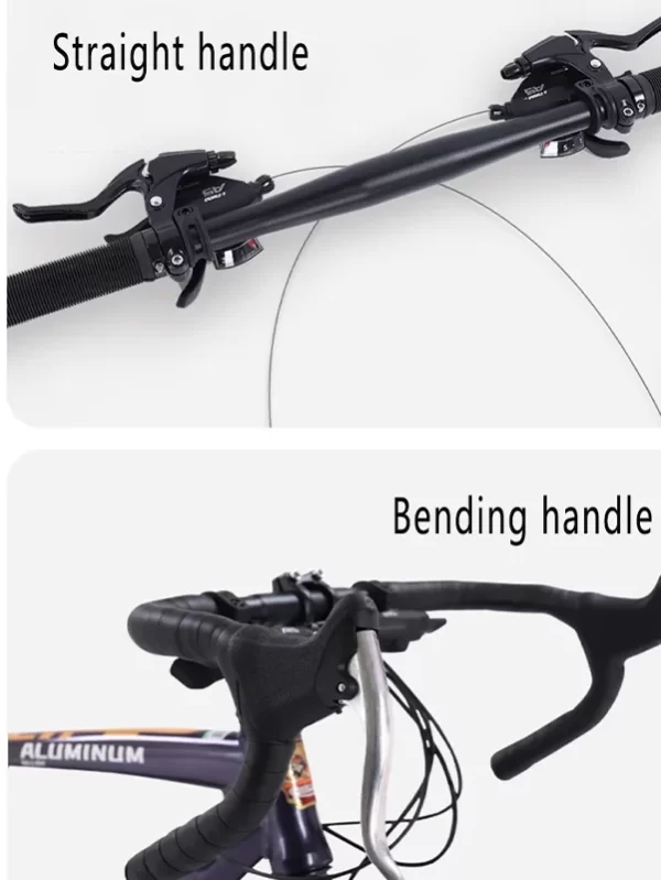 Integrado Brake Bicycle com Dual Disc Shifting, Road Bike, Corrida de Alumínio, Cidade Commuter, 60mm Altura Rim, 700C - Image 6
