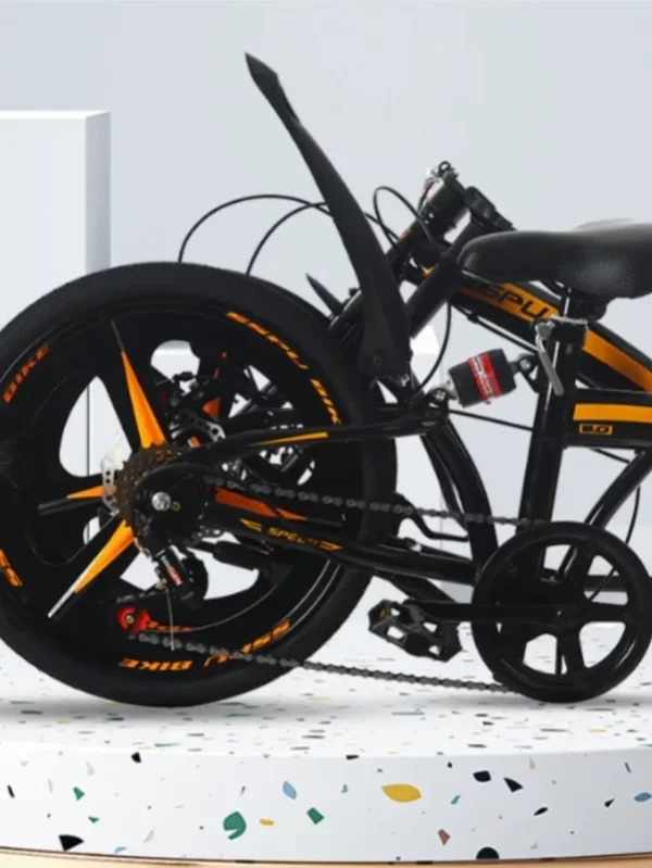 FJ Durável Bicicleta Dobrável para Adultos, Velocidade Variável, Freio a Disco Duplo, Liga de Ciclismo, Roda Integrada, 20 Polegada, ao ar livre - Image 6