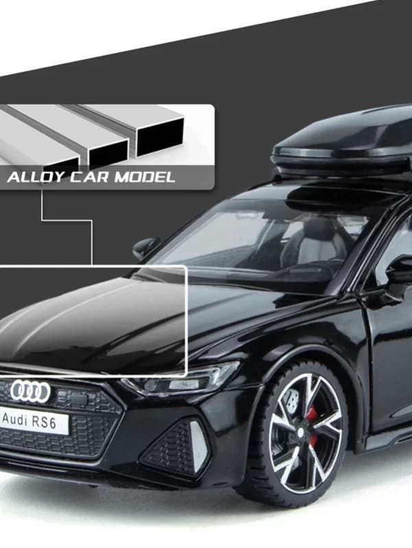 1/32 Audi RS6 Avant Alloy Station Wagon Car Model Diecasts Metal Toy Sports Car Model Simulation Som e Luz Crianças Presentes - Image 2