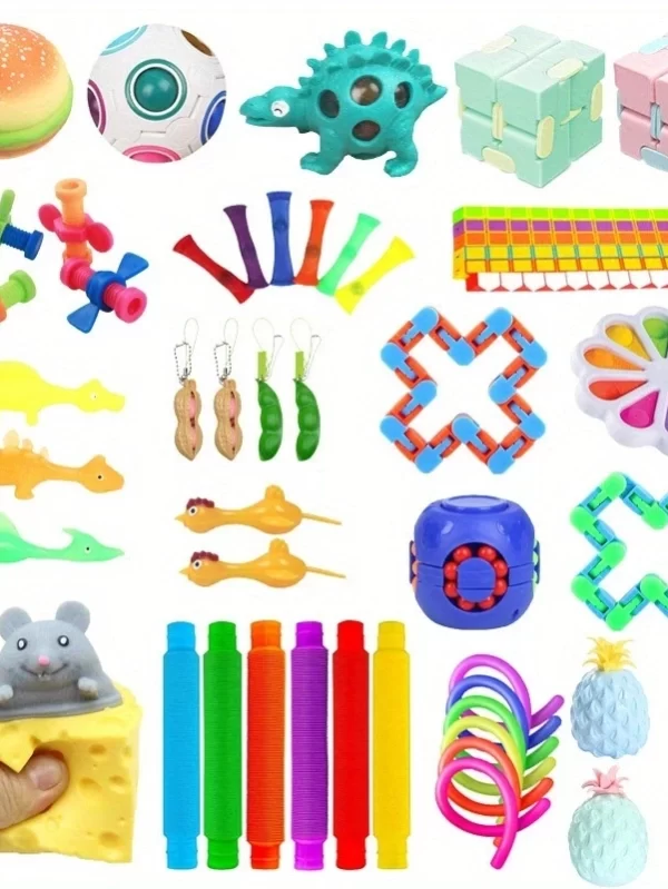 10-100pcs Random Fidget Toys Mystery Gifts Pack Surprise bag Fidget Set Antistress Relief Toys for kids party christmas - Image 5