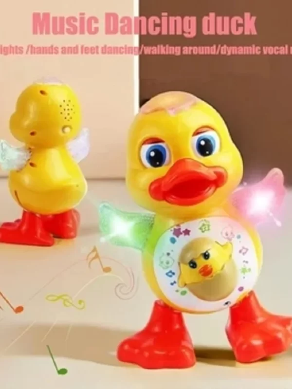 Electric Dancing Duck Funny Blink Eyes Flashing Light Shake The Body Cute Musical Cartoon Animal Educational Toy Children Gift