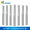  Straight Milling Cutter 4 6 8mm Shank 2 Flute Carbide End Mill CNC Router Bit for Woodworking Tools Engraving Bit Straight Slot