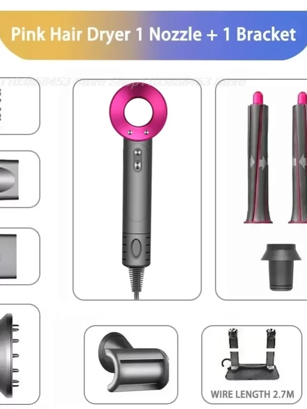 New Professinal Leafless Hair Dryer Negative Hair Care Quick Dry Home Powerful Hairdryer Constant 200 Million Anion Blow Dryer