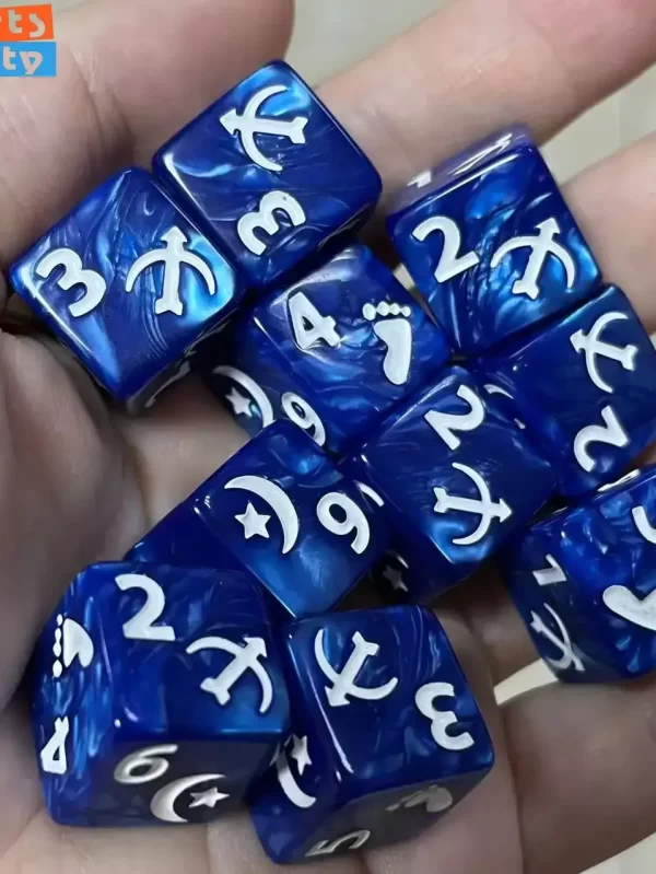 Conjunto de Dados Poliédricos para Jogo de Tabuleiro, Game of Thrones, D6, TRPG, RPG, Cthulhu, COC, Kit Number Dices, 10 PCs por Conjunto, 16mm - Image 5